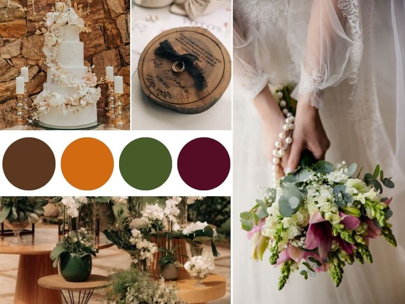 Paleta de Cores para Casamento